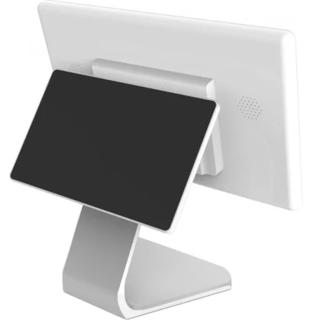 Approx appTPV05WHNVFDG8-256 TPV Terminal Punto de Venta con Pantallas 15.6" y 10.1" Táctiles, Procesador Intel Celeron N5095, 8GB RAM, 256GB SSD, Wi-Fi y Bluetooth