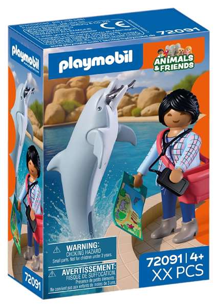 PLAYMOBIL My Life Zoo: Delfín y Visitante PLAYMOBIL My Life Zoo: Delfín y Visitante