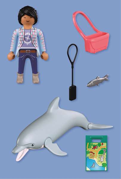 PLAYMOBIL My Life Zoo: Delfín y Visitante PLAYMOBIL My Life Zoo: Delfín y Visitante