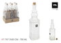La Mediterranea Botella de Vidrio con Tapa de Corcho 750ml (Pack de 24)