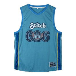 Cerdá Camiseta Corta Basketball Stitch Talla XS Azul
