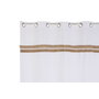 DKD Home Decor Cortina de Algodón y Yute 140x260 cm con Anillas Blanco/Natural