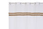 DKD Home Decor Nature23 Cortina Algodón Yute Poliéster Blanco Natural 260 x 260 x 140 cm