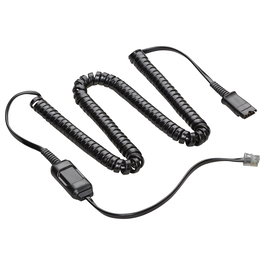 HP Poly HIC-10 Cable de Auriculares Negro para Savi