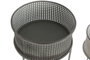 DKD Home Decor Macetero Set de 2 Blanco Gris 33 x 70 x 33 cm