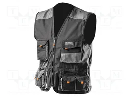 NEO TOOLS Chaleco protector HD gris-negro Talla L