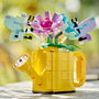 LEGO 31149 Creator 3 en 1 Flores en Regadera - Set de Construcción con Flores, Mariposas y Opción de Transformar en Bota o Pájaros para Niños +8 Años