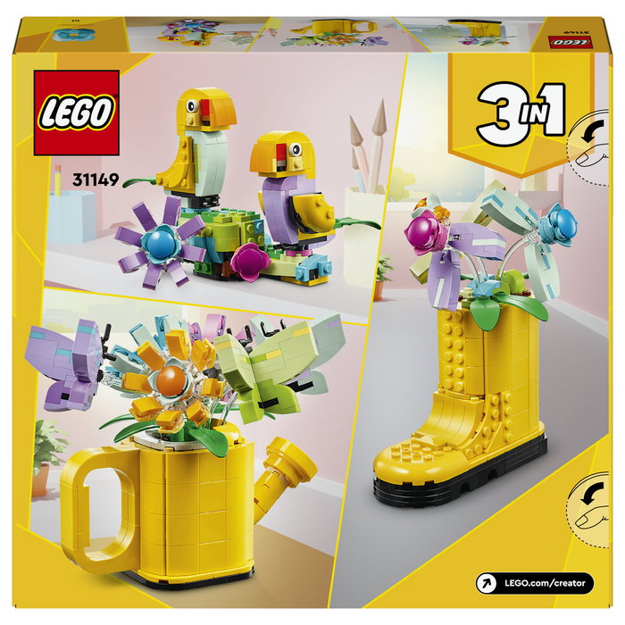 LEGO Creator 3 en 1 Flores en Regadera 31149, 420 piezas