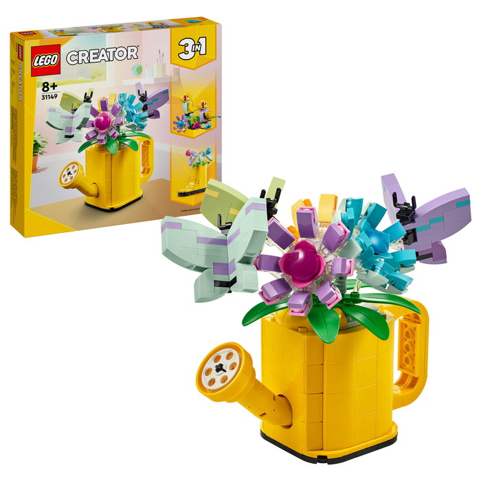 LEGO Creator 3 en 1 Flores en Regadera 31149, 420 piezas