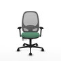PIQUERAS Y CRESPO Silla de oficina Cilanco Verde esmeralda y Gris