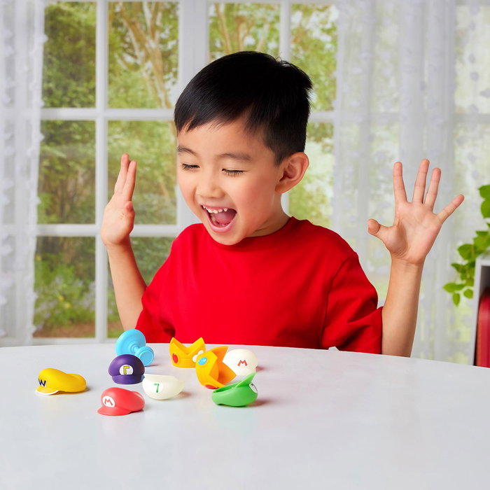 Epoch Juego Super Mario Cap Stacker 7554 EPOCH Juego de Equilibrio con Personajes de Mario Bros +4 Años