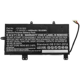 CoreParts Batería para Portátil 50.82Wh 4400mAh para Asus UX480FD UX450FD ZenBook Pro 14 UX480