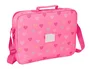 Safta Cartera Escolar Extraescolar Colección Benetton Heart - Dimensiones 280 x 380 x 60 mm