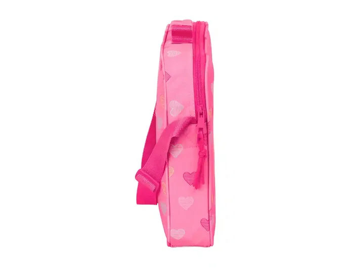 Safta Cartera Escolar Extraescolar Colección Benetton Heart - Dimensiones 280 x 380 x 60 mm