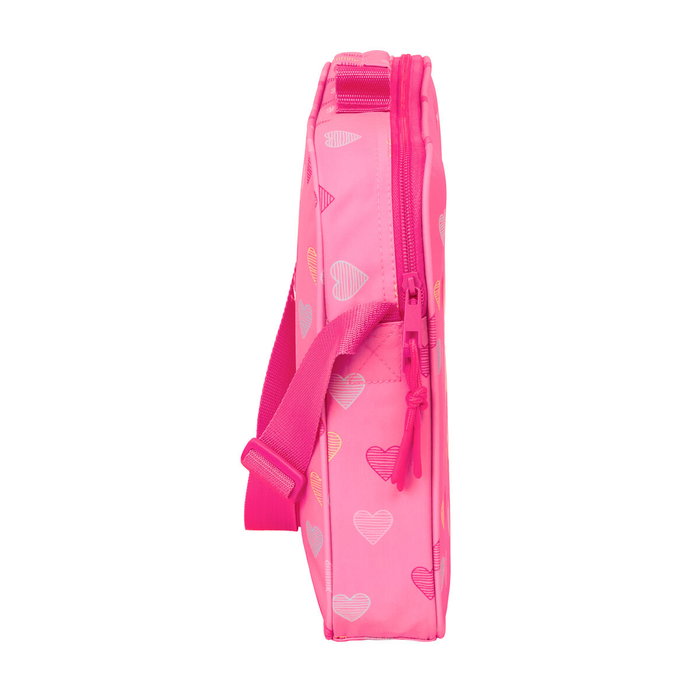 Mochila Escolar Benetton Heart Rosa 38 x 28 x 6 cm