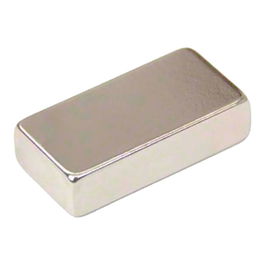 Micel Imán Neodimio Bloque IM30 Níquel 40 x 20 x 10 mm - Magnetización Axial, Gauss 3.4, Soport hasta 19 kg