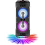 Inovalley KA03-N Altavoz Bluetooth 5.0 400W con Luces LED, Función Karaoke, Radio FM, Entrada Micrófono y USB, TWS