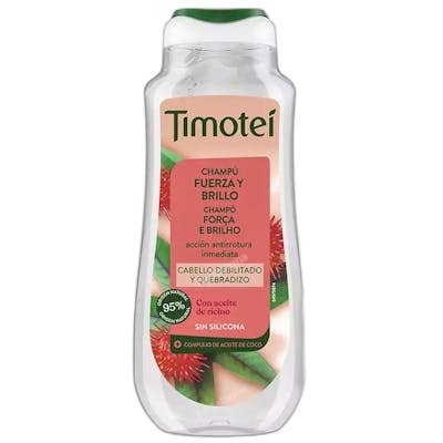 Timotei Champú Fuerza y Brillo con aceite de ricino y coco 300 ml Timotei Champú Fuerza y Brillo con aceite de ricino y coco 300 ml