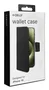 Celly WALLY1078 Funda Cartera con Cierre Magnético para Apple iPhone 16 (15.5 cm / 6.1"), Imitación Piel Negro - Resistente a Golpes y Rayones con Soporte y Bolsillo para Tarjetas