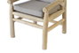 DKD Home Decor Sillón Balines Gris Claro Natural 80 x 92 x 65 cm