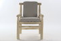 DKD Home Decor Sillón Balines Gris Claro Natural 80 x 92 x 65 cm