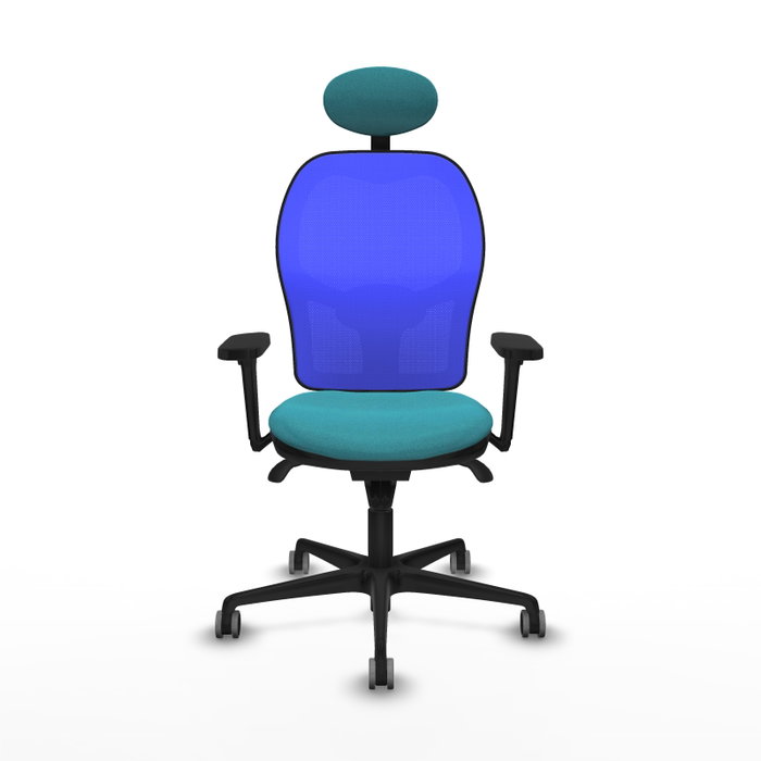 PIQUERAS Y CRESPO Silla de oficina Jorquera Turquesa y Azul