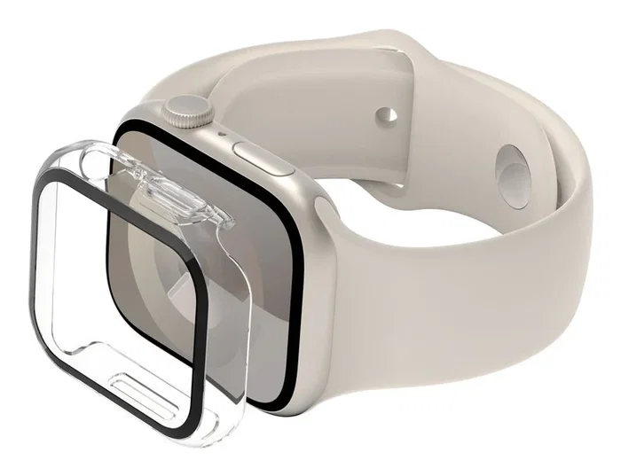 Belkin OVG003zzCL Protector de Pantalla Blanco Transparente para Apple Watch SE/Series 4/5/6/7/8/9/10