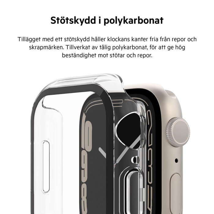 Belkin Serie TemperedCurve Bumper Protector de Pantalla para Apple Watch Series 4-9 / SE 1-3 / Clásico 40mm 41mm