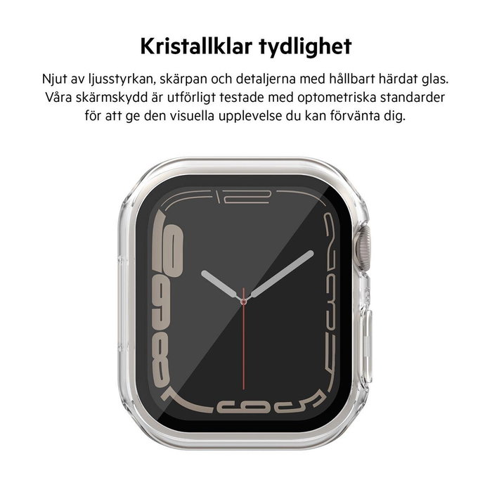 Belkin Serie TemperedCurve Bumper Protector de Pantalla para Apple Watch Series 4-9 / SE 1-3 / Clásico 40mm 41mm