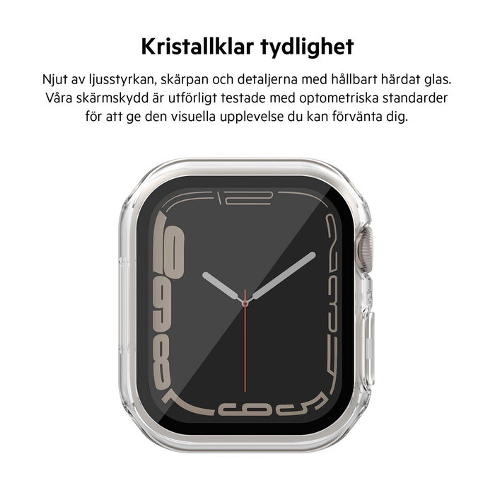 Belkin Serie TemperedCurve Bumper Protector de Pantalla para Apple Watch Series 4-9 / SE 1-3 / Clásico 40mm 41mm
