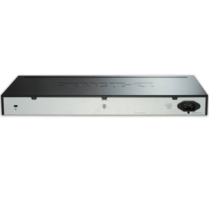 D-Link Switch D 48 Puertos Gigabit Gestionable Nivel 3 con 4 Puertos SFP+ 10G, Conmutación 176 Gbps, Rack 1U, Negro