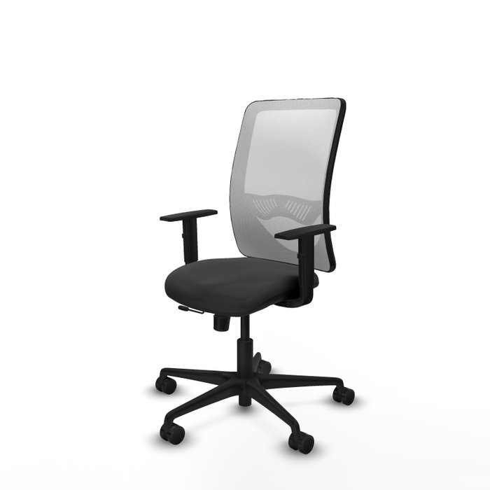 PIQUERAS Y CRESPO Silla de oficina Zulema con mecanismo Sincro/Traslack, Gris oscuro y Blanco PIQUERAS Y CRESPO Silla de oficina Zulema con mecanismo Sincro/Traslack, Gris oscuro y Blanco