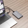 Aisens Caja Externa 2.5 pulg. SATA a USB 3.1 Gen1, Gris
