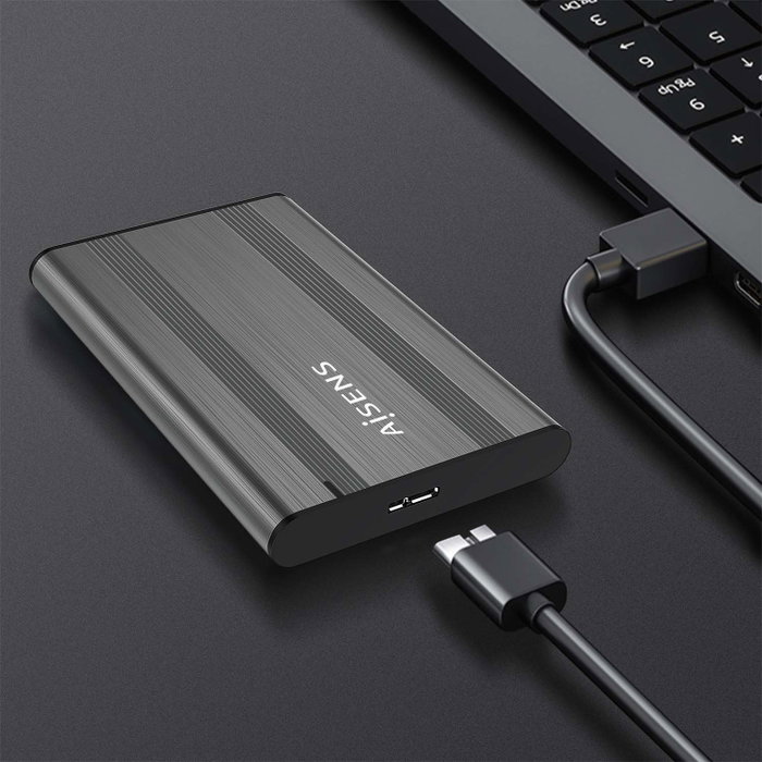 Aisens Caja Externa 2.5 pulg. SATA a USB 3.1 Gen1, Gris Aisens Caja Externa 2.5 pulg. SATA a USB 3.1 Gen1, Gris