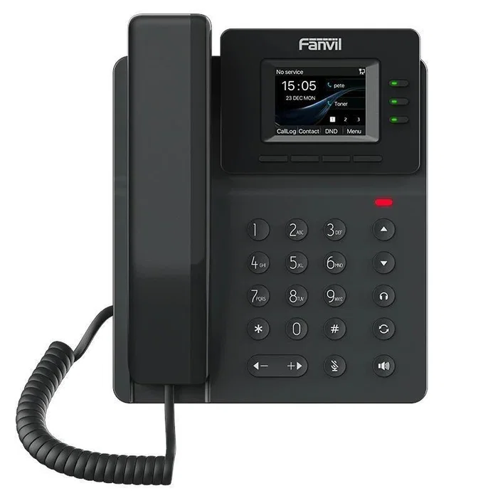 Fanvil v60g Teléfono IP 4 líneas SIP con pantalla a color de 2.4 pulg, 2 unidades
