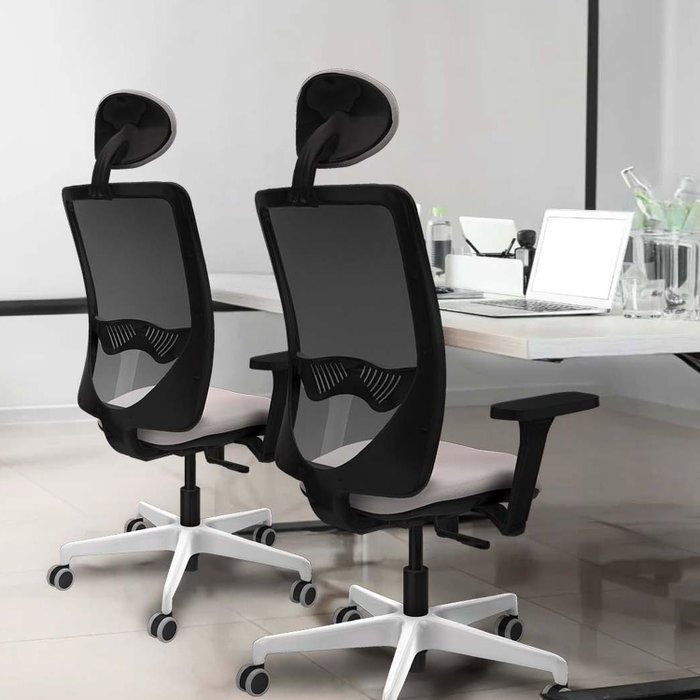PIQUERAS Y CRESPO Silla de oficina Zulema con mecanismo Sincro, Morado y Negro