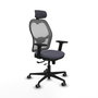 PIQUERAS Y CRESPO Silla de oficina Jorquera con mecanismo Sincro/Traslack, Gris