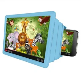 Celly Kidsmovie Proyector Visor para Smartphones Niños, Amplía Pantalla Hasta 8", Diseño Antiluz Azul, Plegable, Azul, Compatible hasta 6.7", KIDSMOVIEBL