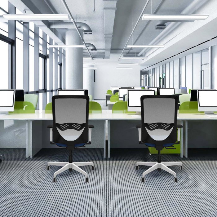 PIQUERAS Y CRESPO Silla de oficina Zulema con mecanismo Sincro/Traslack Verde petróleo y Gris PIQUERAS Y CRESPO Silla de oficina Zulema con mecanismo Sincro/Traslack Verde petróleo y Gris