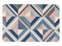 Kinvara Alfombra Cocina Triangulos Azul 40 x 60 cm (Set de 24)