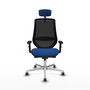 PIQUERAS Y CRESPO Silla de oficina Mardos con mecanismo Sincro/Traslack Azul y Negro