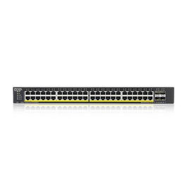 Zyxel Switch XGS1935-52HP L2/L3 Gestionado, 48 Puertos Gigabit + 4 SFP+ 10GbE, 176 Gbps, Montaje Rack 1U