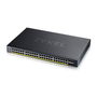 Zyxel XGS1935-52HP Switch Gestionado L2/L3, 48 Puertos RJ-45 10/100 Mbps + 4x SFP+ 10GbE, con PoE (375W), para Montaje en Rack 1U