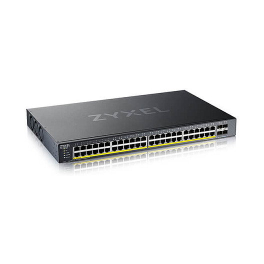 Zyxel XGS1935-52HP Switch Gestionado L2/L3, 48 Puertos Gigabit PoE + 4 SFP+ 10G, Montaje Rack, 375W PoE Budget