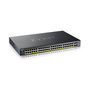 Zyxel XGS1935-52HP Switch Gestionado L2/L3, 48 Puertos Gigabit PoE + 4 SFP+ 10G, Montaje Rack, 375W PoE Budget