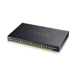 Zyxel XGS1935-52HP Switch Gestionado L2/L3, 48 Puertos Gigabit PoE + 4 SFP+ 10G, Montaje Rack, 375W PoE Budget