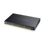 Zyxel XGS1935-52HP Switch Gestionado L2/L3, 48 Puertos Gigabit PoE + 4 SFP+ 10G, Montaje Rack, 375W PoE Budget