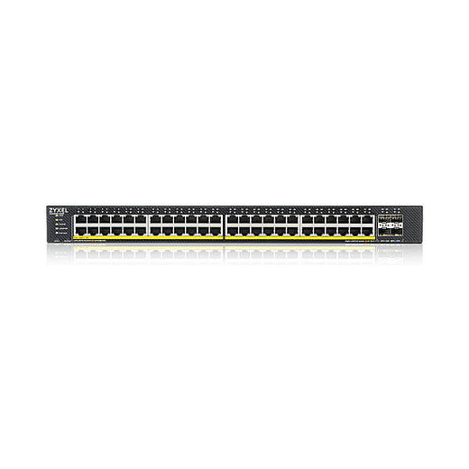 Zyxel XGS1935-52HP Switch Gestionado L2/L3, 48 Puertos Gigabit PoE + 4 SFP+ 10G, Montaje Rack, 375W PoE Budget