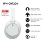 Sony WH-CH720N Auriculares Inalámbricos con Cancelación de Ruido, Blanco