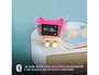 Wondee Reloj Despertador Digital Bailarín con Movimiento y Altavoz, Rosa, Pantalla LED, Alimentación USB, para Escritorio o Mesilla de Noche